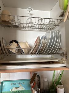 Dish dryer sink